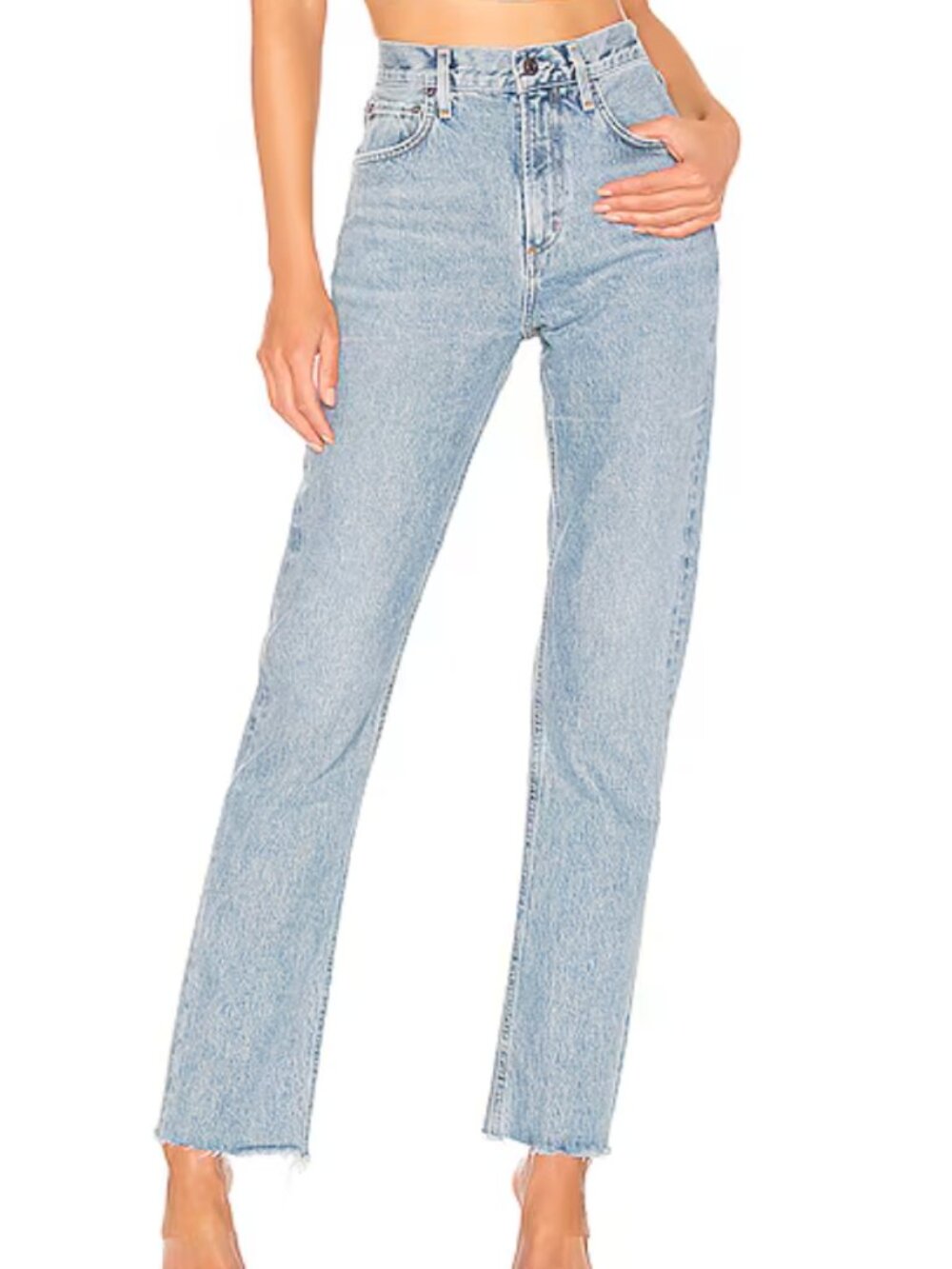 Agolde Cherie High Rise Straight Jeans